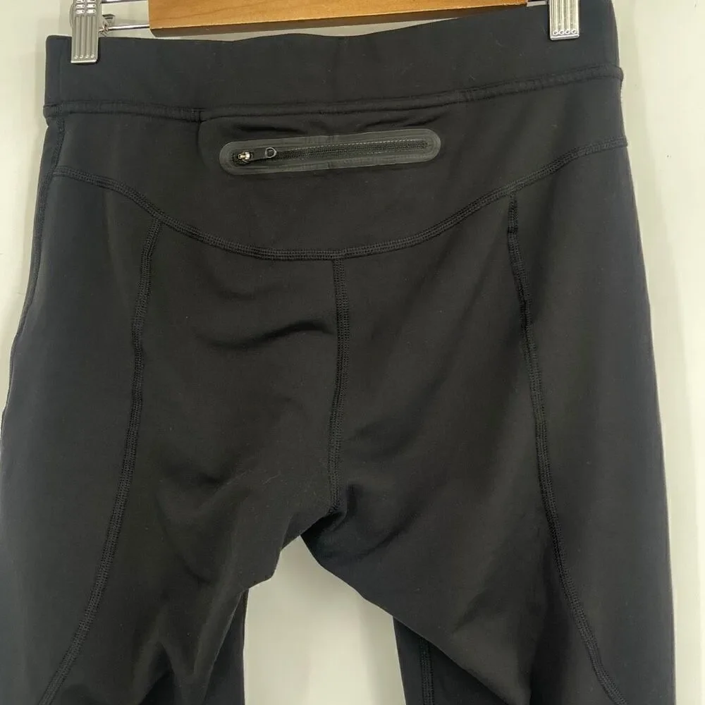 Lululemon Athletica Black Surge Tight Reflective Running Leggings Medium